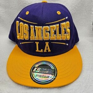 Los Angeles LA Hat Snapback Cap KB Ethos Premium Headwear 100% Cotton NWT